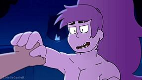 Furry girl Melieconiek in hot action with boy in cartoon porn