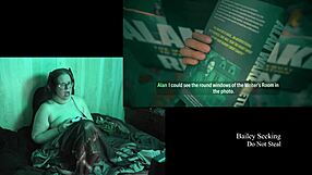 bbw with big natural tits and glasses plays naked alan wake 2, showing long hair and fat body