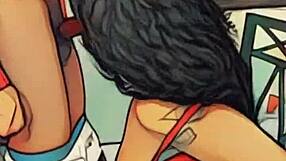 Mommy Sucks Stepbro's Big Cock with Wild Toothless Oral Skills