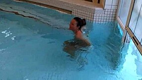 I’m flashing and touching myself in a risky public spa