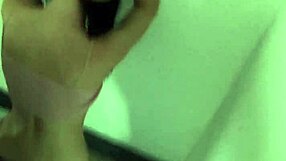 Wet pussy amateur gets fucked in public for cum load