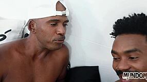 they planned carnival but stayed home for gay threesome blowjobs