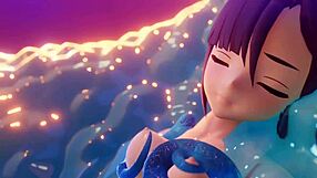 मोना वाइल्ड एनिमेटेड क्लैश में स्लाइम से लड़ती है