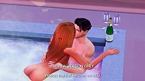 Naughty 3D Cartoon Characters Engage In Hentai Sex In Jacuzzi