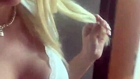 A blonde European amateur gives a deepthroat blowjob and gets fucked