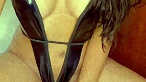 Delicia at 19 masturbates her natural tits and pussy for the first time.