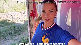 French sluts suck strangers for Euro 2024 bucksake fun