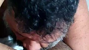 i delight in sucking the hairy guy's big cock in this gay encounter