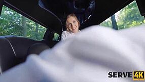 Gay stockings and car sex in the uniformed driver’s private service