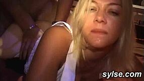 hot teen dares group sex in club