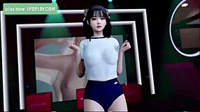 riding a big cock in wild 3d anime adventure with intense action