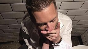 Blowjob And Bareback In The Toilet!