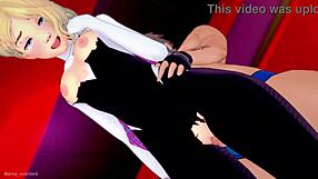Spider Gwen craves raw action in love hotel adult version
