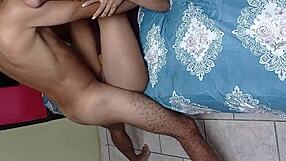 latina brunette enjoys a relaxing oral session with big cock in her mouth.