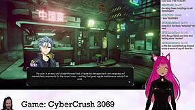 vtuber lewdneko plays cybercrush 2069 part 1
