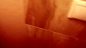 Amateur couple caught having sex in public bathroom