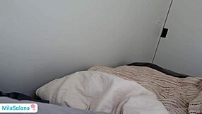 Beautiful teen catches me jerking off and fucks me hard