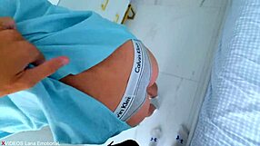 Hot stepsis teases and lets me cum in her panties