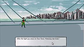 18Titans Ep26 - Raven and Jinx engage in wild cartoon hentai banging with intense moves