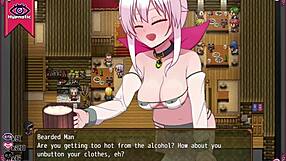 Why is the witch stripping in the men's bathroom