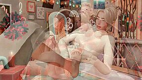 Sis gets hard anal and facefuck from her futanari stepsis