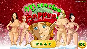 Santa's Elf Caught By Sorority Girls And Forced To Fuck?