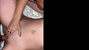 Hot threesome with big tits and hard cumshots after a night of poolside fun