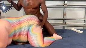 pheonix fellington, gay porn star, fucks girl with huge cock