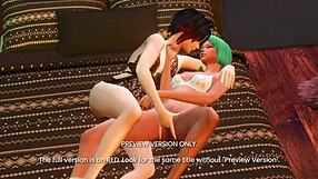 Emerald RWBY in 3D hentai preview