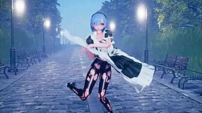 omg, cute anime girl dancing then getting totally fucked! 😍 part 2