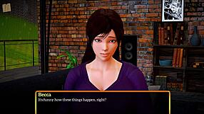 My new family features big tits milf brunette in anime hentai cartoon scene.