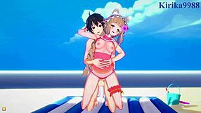 Maho, Karin, and Yuuki Engage in Intense Creampie Sex