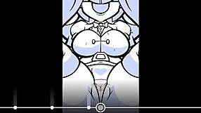 Huge cock penetrates vagina intensely to music in anime