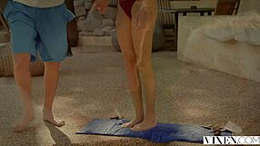 Vixenplus sexy blonde gets drilled by step brother outdoors