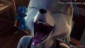 Furry vore video with Zoe in 3D animation