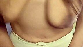 She loses bet and feels embarrassed showing her big natural tits