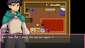 Kinky wizards in a hot anime porn game