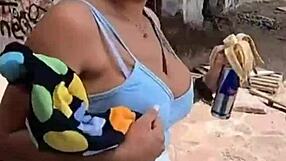 Fucking hard in the mountains with a curvy real couple showing raw outdoor passion. Their dirty talk heats up fast.