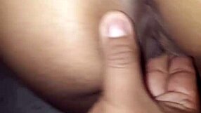 She takes off my thong for nice fingering