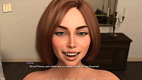 A visual novel with sex scenes and anime-style artwork