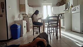 Italian guy begs for deepthroat but gets only a handjob?