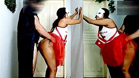 Zorro fucks the slutty nurse's big ass with his huge cock