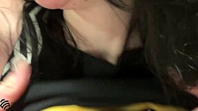 getting a blowjob in the restaurant? so risky and hot! 😏