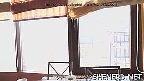 nerdy teen gets drilled hard by mature cock