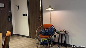 Milf stepmom watches you masturbate on bed, insists on quick finish