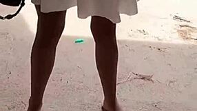 Real couple’s outdoor sex in the mountains