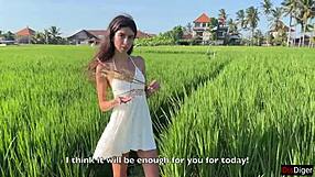 Cute Rice Picker Chooses Sex Over Cash for Her Hard Work