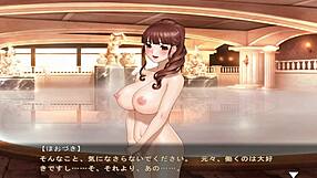 Beautiful anime of Japanese maid Hozuki in cosplay costume