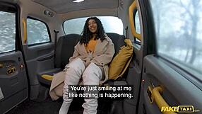 Fake taxi ride with amazing bouncing boobs and ass worshiping