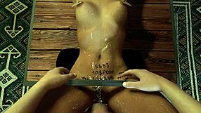 pov bdsm whore gets tight pussy creamed and pisses on cock